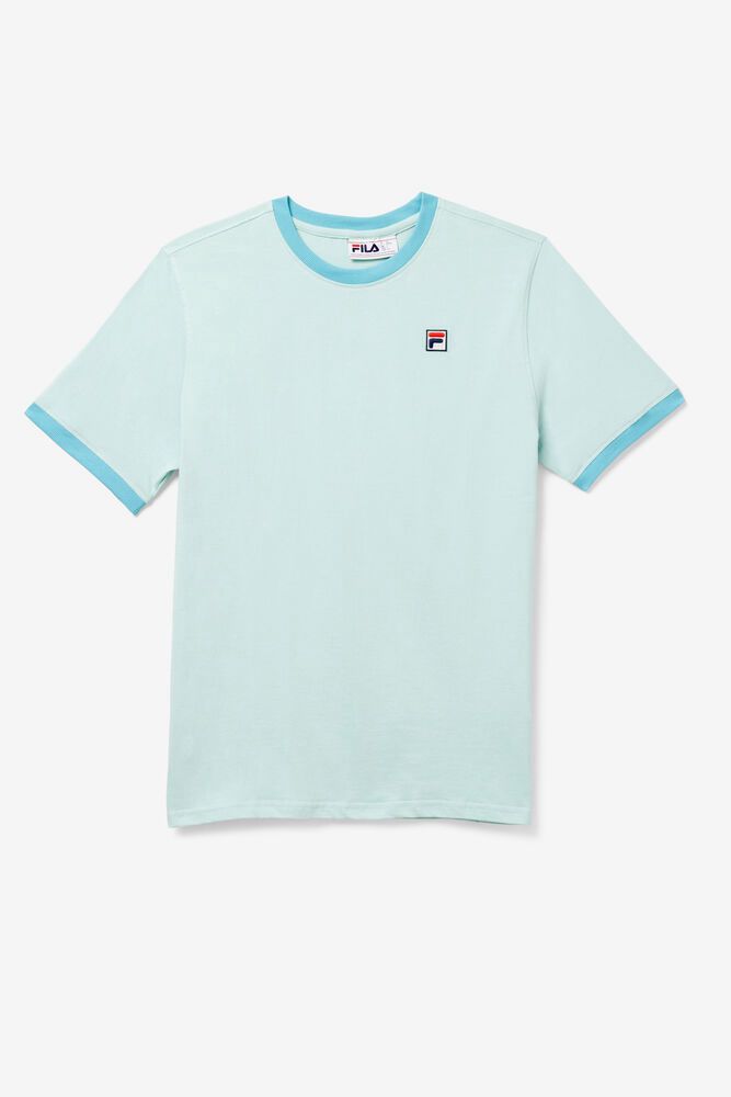 Fila T-Shirt Mens Blue Marconi Ringer - Ireland 91023-EJKM